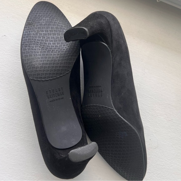 Stuart Weitzman Black Suede Heels - Picture 5 of 7
